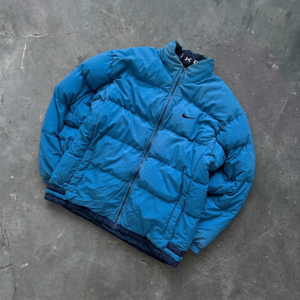 Nike Spellout Puffer Jacket blue